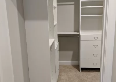 Custom Walk-in Closet Installation In White