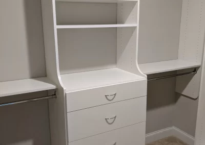 Custom Closet Installation of a Popular Combination of Storage Solutions