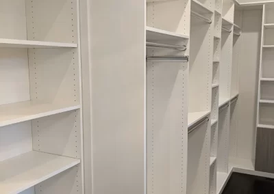 Recent Projects - Custom Closet Drawer and Shelf Combinations With Chrome Hardware