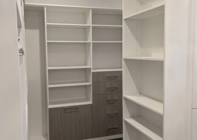 Recent Projects - Custom Closet Drawer and Shelf Combinations