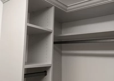 Custom Closet System With Top Decorative Molding 2