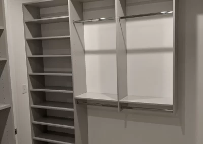 Recent Projects - Custom Shelves and Double Hanging Space