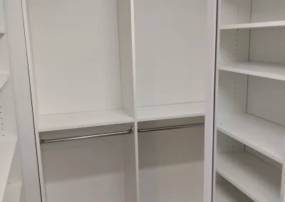 Custom Closet with 2-tier Hanging Space and Adjustable Shelves