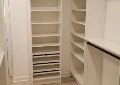 Custom Walk-in Closet In Almond Color 2