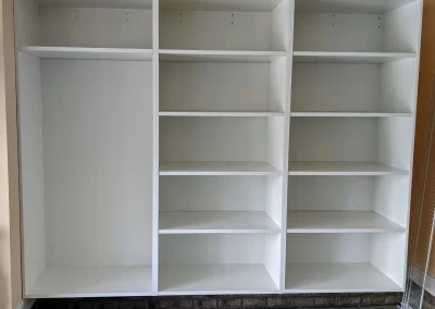 Custom Adjustable Storage Shelves In White