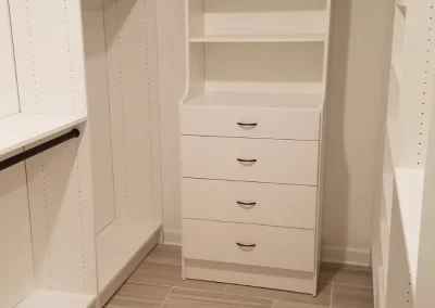 Custom Walk-in Closet In Almond Color