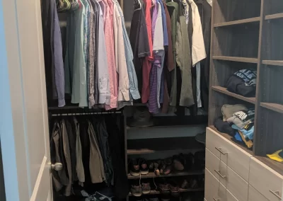 Corner Walk-in closet Storage System