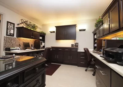 Professional Grade Custom Home Office Storage and Workspace