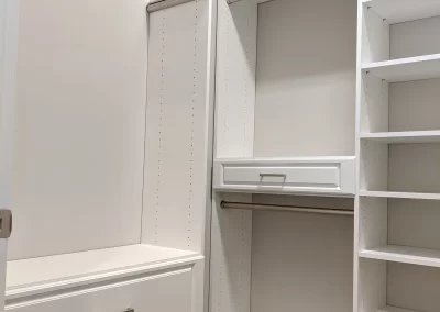 Recent Project - White Closet System with Chrome Hardware