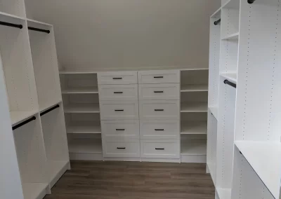 Recent Project - Custom Closet With Raised Pane Drawers And Adjustable Shelves