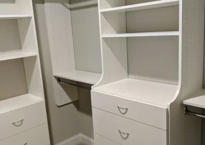 Recent Project - Custom Closet With Raised Pane Drawers And Double Hanging Space