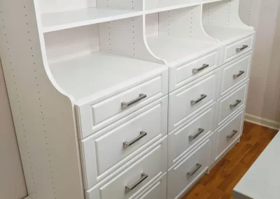 Cannon Custom Closet System Project White Drawer Fronts