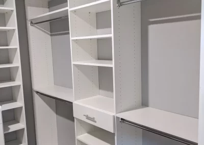 White Walk-in Closet Installation 2